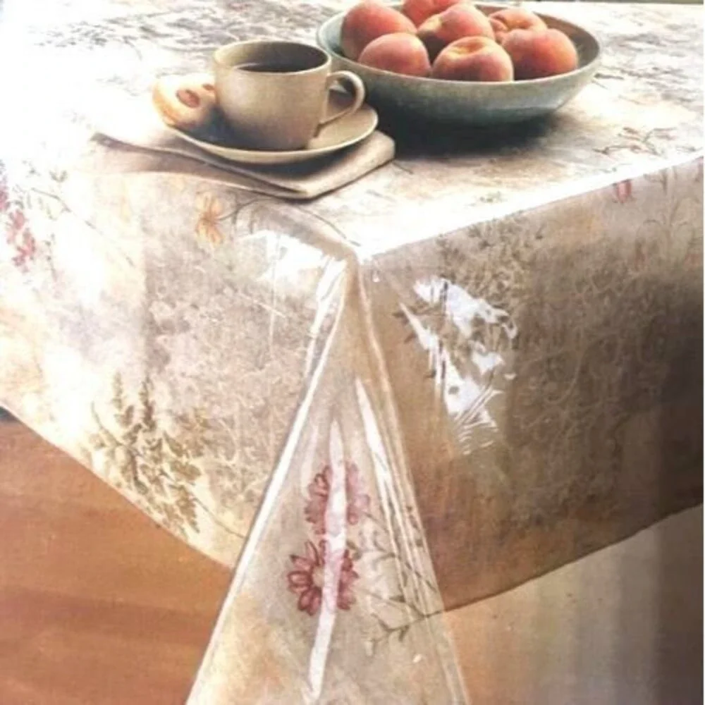 Clear Vinyl Tablecloth Plastic Protector Table Cover Wipe Clean 70x90